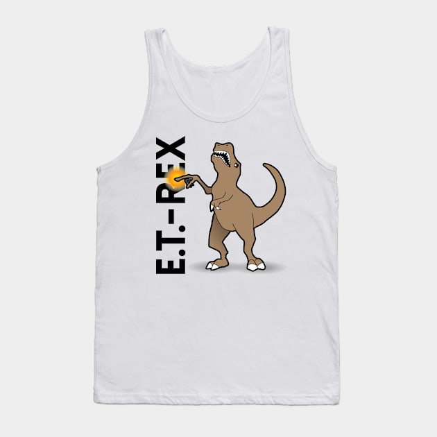 ET-Rex - Dinosaur Pun Design Tank Top by Nonstop Shirts